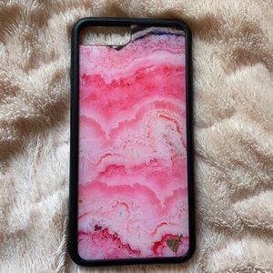 6+,7+,8+ wildflower pink geo phone case